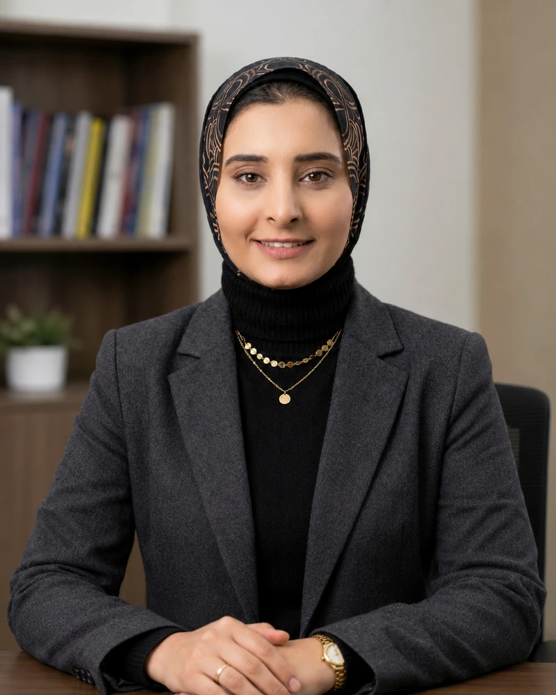 Portrait of Amira Freig, Head of Internal Control and Data Analytics
